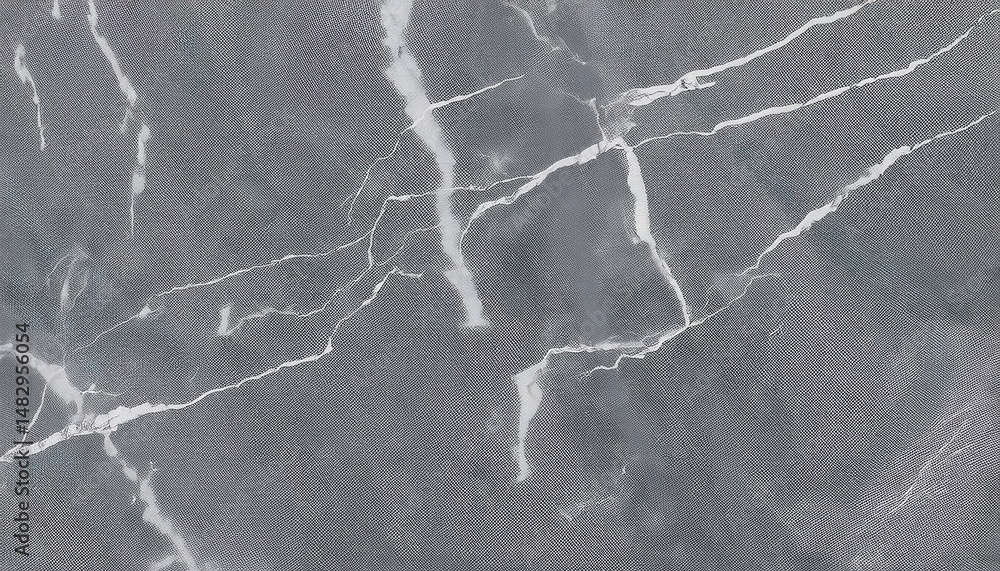 Poster dark gray cracked marble texture with subtle fabric mesh pattern for web design, product packaging, 