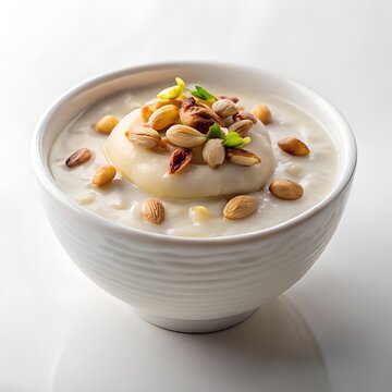Nut Topped Sweet Semai in Bowl photo