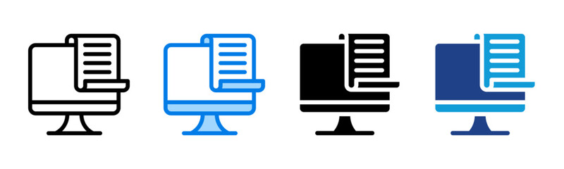 Computer icon sheet multiple style collection