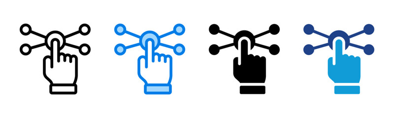 Interaction icon sheet multiple style collection