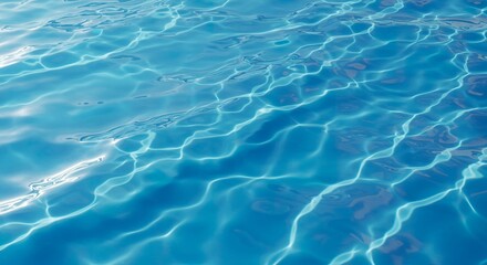 Fototapeta premium Abstract water surface with caustic effects creating an alluring background