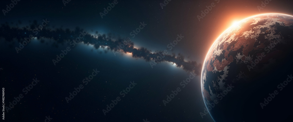 Poster exploring habitable exoplanets: advanced astronomy techniques unveiling life-supporting worlds in di