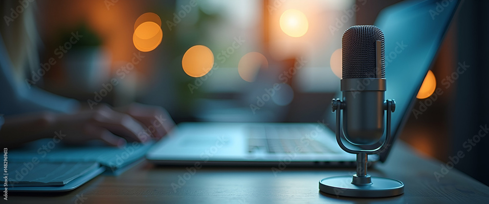 Poster innovative podcast script writing: structured narrative development & articulate dialogue for engagi