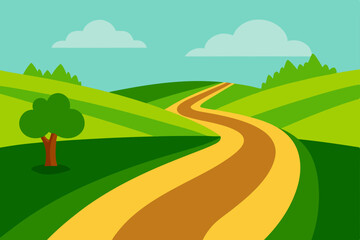 Obraz premium landscape with road