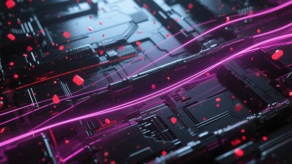 Fototapeta premium Abstract Light Stripes Background