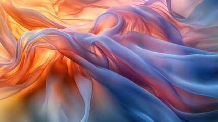 Obraz premium Futuristic geometric shapes shift with vibrant gradients and pulsing background energy.