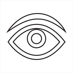Eye icon. vector illustration. EPS 10/AI