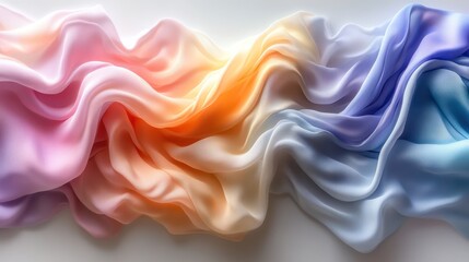 Obraz premium Futuristic geometric shapes shift with vibrant gradients and pulsing background energy.