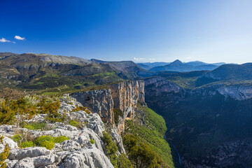 Verdon Gorge displaying impressive cliffs and breathtaking landscape in France