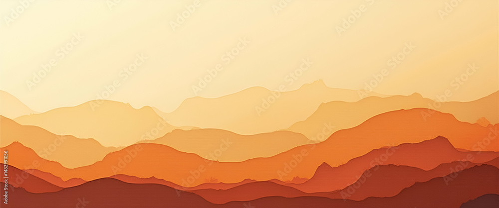 Poster abstract topographic pattern with layered paper texture in warm hues for artistic backgrounds - idea