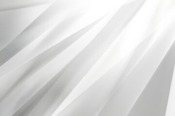 Obraz premium Abstract white geometric pattern with light and shadow.