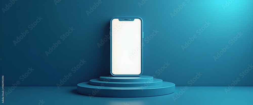 Poster photo realistic customer application symbol with ample copy space for strategic planning, ideal for 
