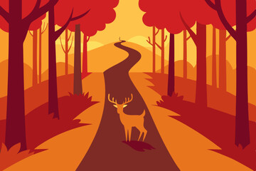 silhouette of a woman walking in the park