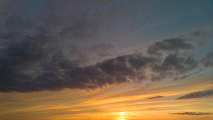 Beautiful clouds at sunset