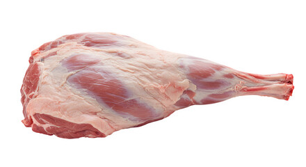 Raw Lamb Leg Isolated on White Background, Fresh Lamb Leg Cut Perfect for Meat Advertisements, Premium Lamb Leg Ideal for Recipes, lamb leg PNG image