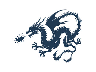 Fototapeta premium Dragon Silhouette