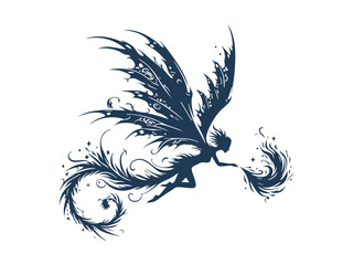 Obraz premium Dragon Silhouette