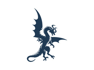 Fototapeta premium Dragon Silhouette