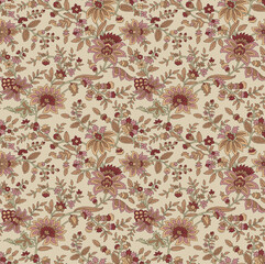 seamless background with flowers