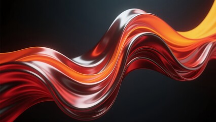 Abstract Colorful Wave Background