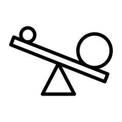 Leverage Vector Line Icon Design