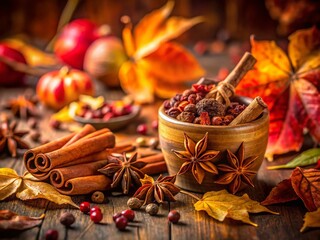 Autumn Spice Still Life: Warm Colors & Deep Focus Photography