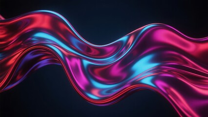 Abstract Colorful Wave Background
