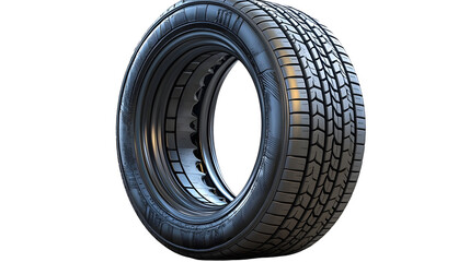 Obraz premium car tire isolated on transparent background