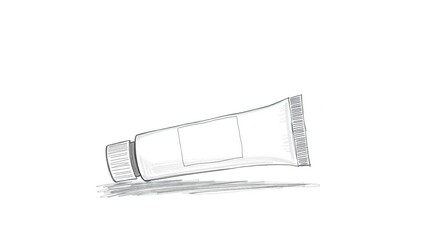 Sketch Tube Cream Product.