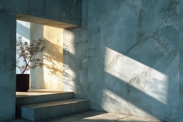 Tranquil room illuminated by sunshines elegant dance