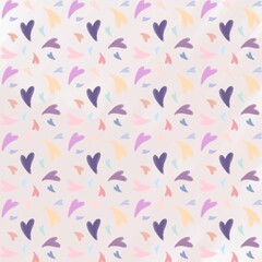 Seamless pattern with heart