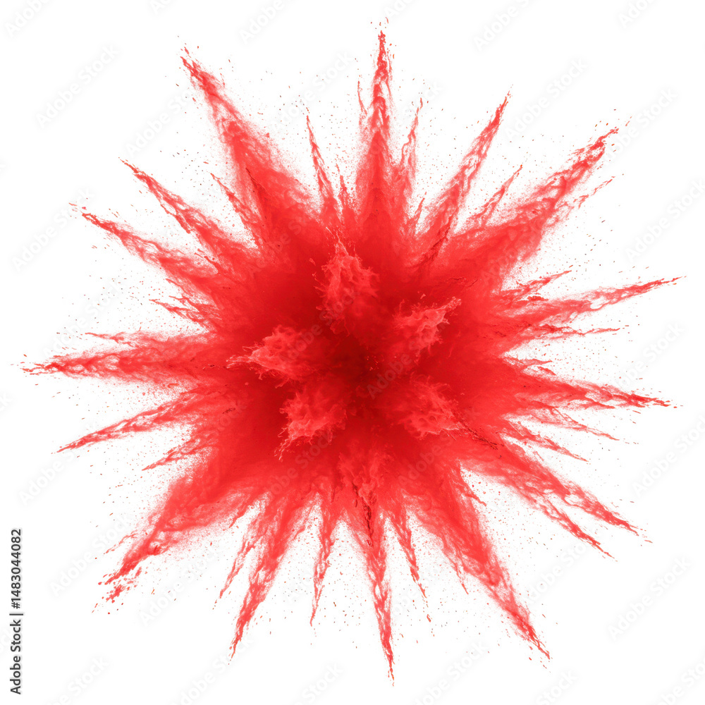 Aufkleber red color explosion abstract background image