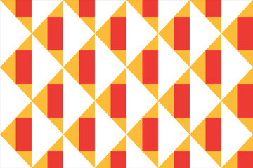 Abstract Warm Colored Triangle and Diamond Pattern – Geometric Seamless Design with Red and Orange Tones