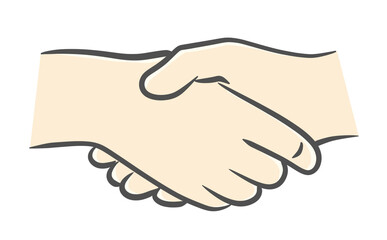 握手するイラスト