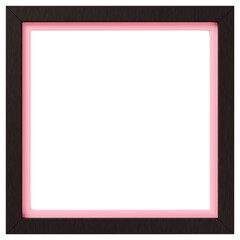 3D素材_木製の額縁_四角