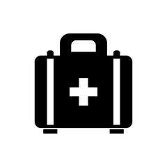 Obraz premium First Aid Kit icon, modern vector isolated on white background.
