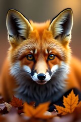 Fototapeta premium red fox in the wild