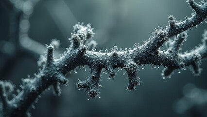 Obraz premium Microscopic chain like structure