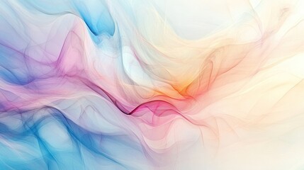 Obraz premium Abstract colorful flowing shapes in a vibrant and soft artwork