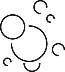 Bubble and Foam Isolated Icon for Interface, Posts, Advertisements, Various Cards