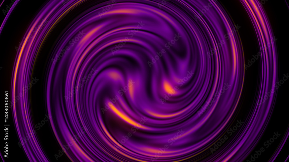 Poster abstract swirling vortex design with purple and orange gradient colors creates a dynamic and modern 