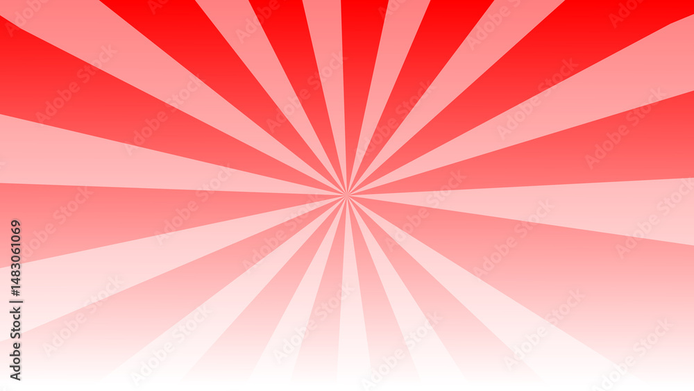 Aufkleber red and white radial burst background design for creative projects and presentations abstract graphi