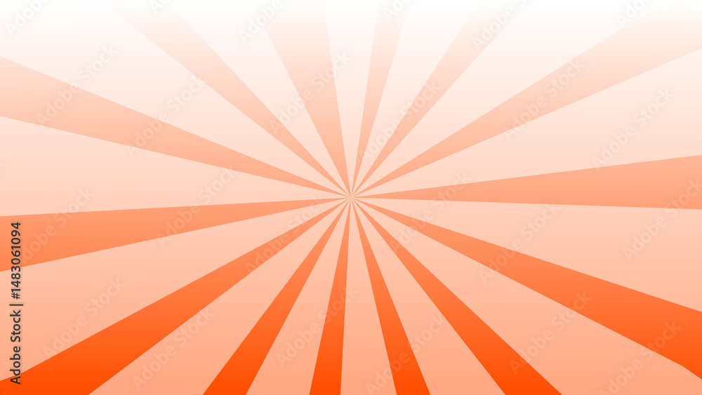 Poster a burst of orange rays radiating from the center creating a dynamic sunburst effect with bright and 