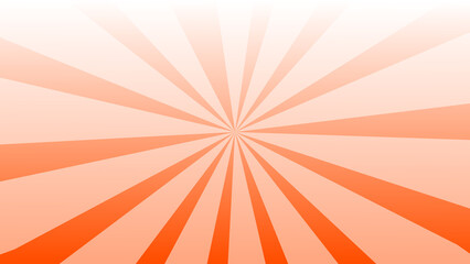A burst of orange rays radiating from the center creating a dynamic sunburst effect with bright and positive energy.