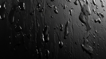 Fototapeta premium Texture of the smooth painted matte black metal