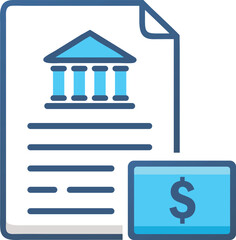 Bank statement icon