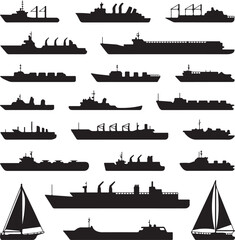 Fototapeta premium Ship SVG – Nautical Silhouette for Marine AdventuresVintage Sailing Ship Vector – Ocean Travel ClipartPirate Ship Silhouette – Great for Fantasy & History DesignsSailboat SVG – Maritime Clipart 
