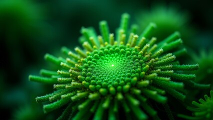 Microscopic green virus