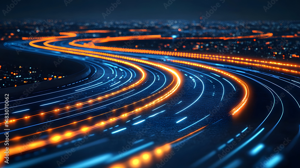Poster digital transformation plans: revamping business methods, with an image of a digital roadmap for org