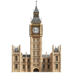 Obraz premium Magnificent architectural depiction of Big Ben against dark sky background